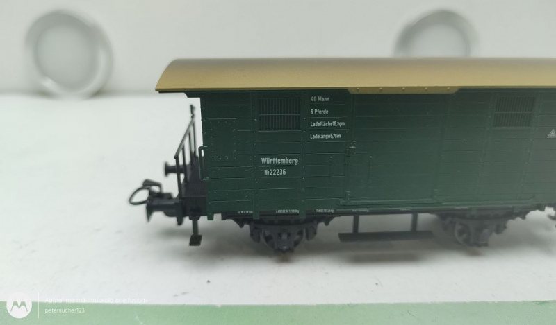 Märklin H0 AC 4685 Flachdach Güterwagen "Württemberg" / Ni 22236 / K.W.St.E.