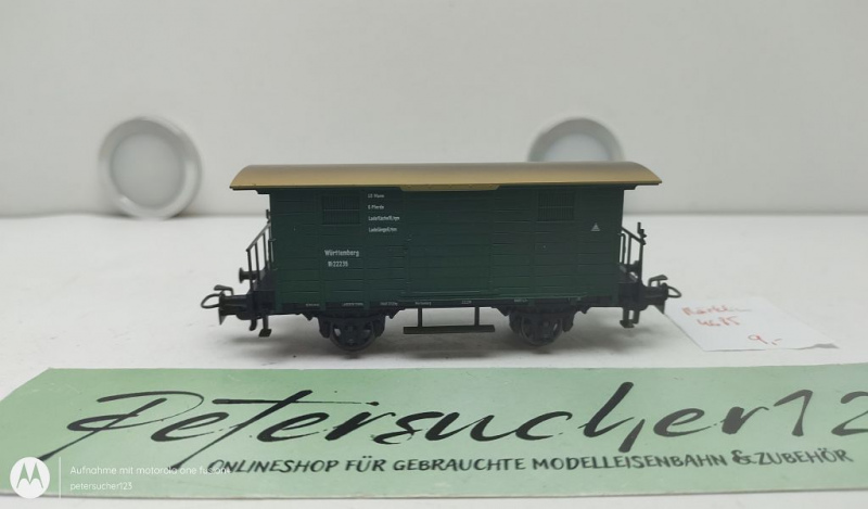 Märklin H0 AC 4685 Flachdach Güterwagen "Württemberg" / Ni 22236 / K.W.St.E.