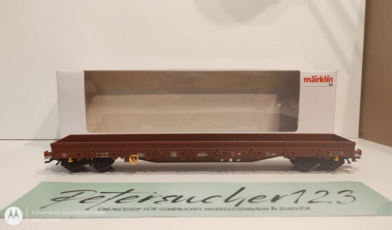 Märklin H0 AC 47003 Niederbordwagen / K / DB / OVP weiß