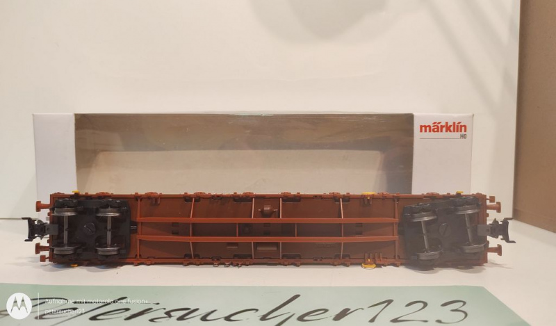 Märklin H0 AC 47003 Niederbordwagen / K / DB / OVP weiß