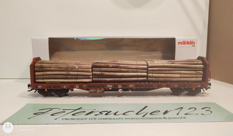 Märklin H0 AC 47139 Rungenwagen Roos 639 / K / DB / OVP weiß