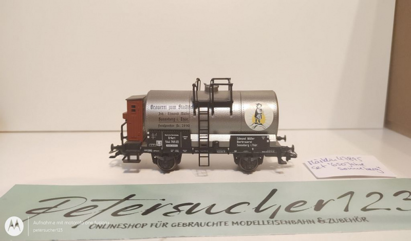 Märklin H0 AC 47895 1x Kesselwagen aus Güterwagen-Set "650 J. Sonneberg" / NEM / DRG