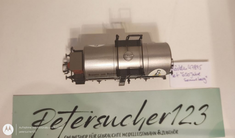 Märklin H0 AC 47895 1x Kesselwagen aus Güterwagen-Set "650 J. Sonneberg" / NEM / DRG