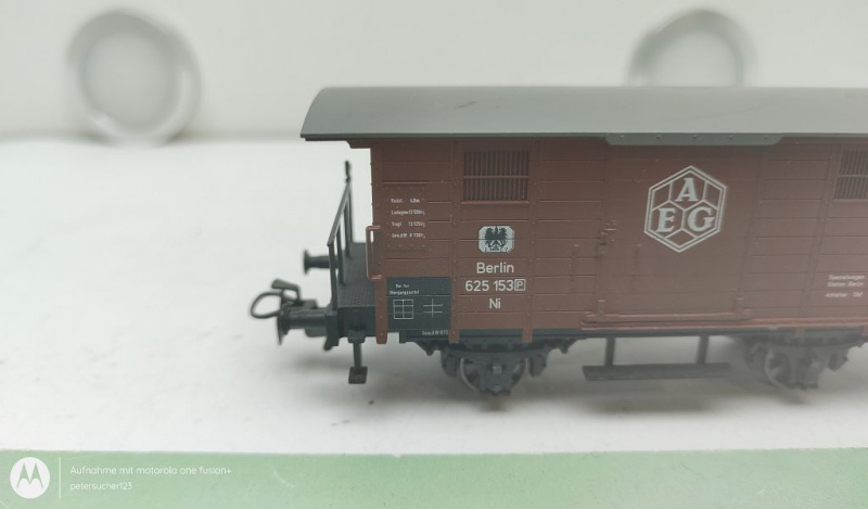 Märklin H0 AC 4791 1x gedeckter Güterwagen "AEG" aus Regional-Wagen-Set "Berlin"