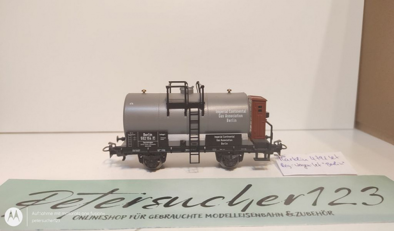 Märklin H0 AC 4791 1x Kesselwagen 502 154 aus Regionalwagen-Set "Berlin"