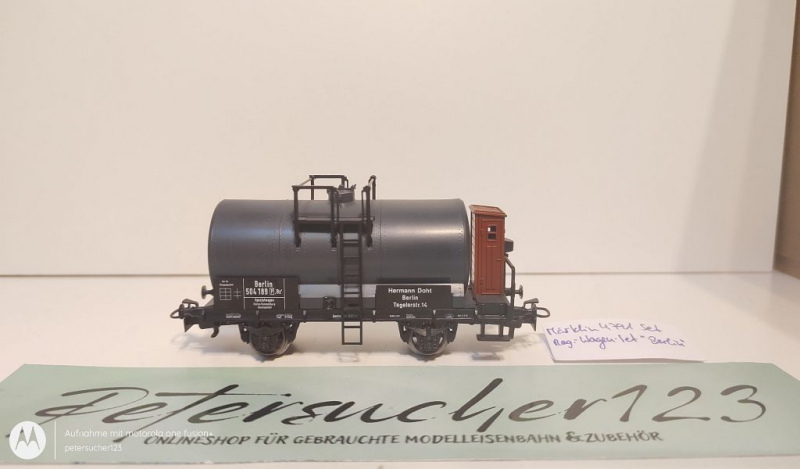 Märklin H0 AC 4791 1x Kesselwagen 504 189 aus Regionalwagen-Set "Berlin"