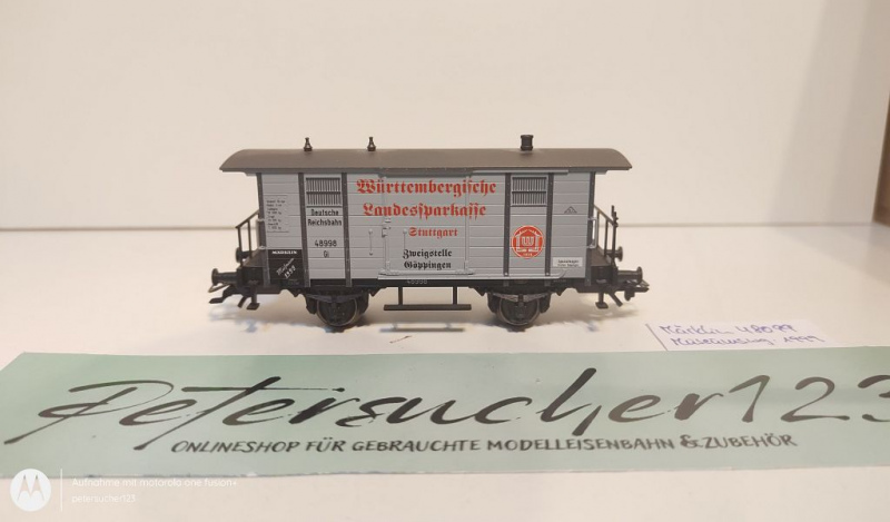 Märklin H0 AC 48099 ged. Güterwagen "Würt. Landesspark." Museum 1999 / NEM / DRG