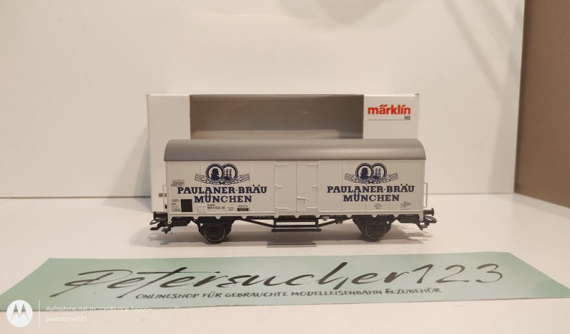 Märklin H0 AC 46280 Bierwagen "Paulaner-Bräu" / Insider JW 2021 / K / DB / OVP weiß