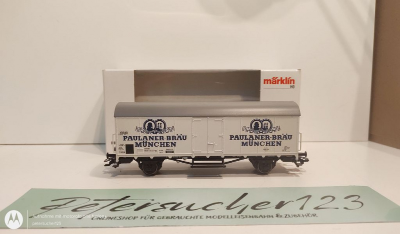 Märklin H0 AC 46280 Bierwagen "Paulaner-Bräu" / Insider JW 2021 / K / DB / OVP weiß