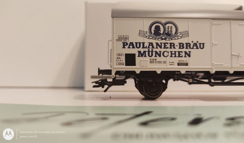 Märklin H0 AC 46280 Bierwagen "Paulaner-Bräu" / Insider JW 2021 / K / DB / OVP weiß