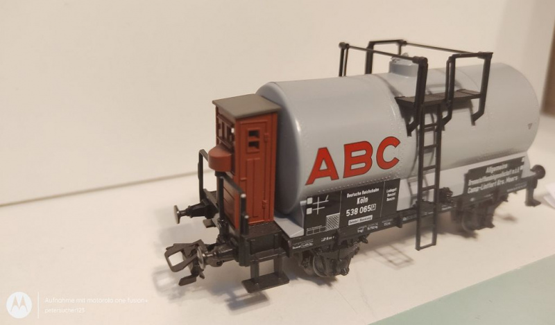 Märklin H0 AC 4870 Kesselwagen mit Bremserhaus  "ABC"
