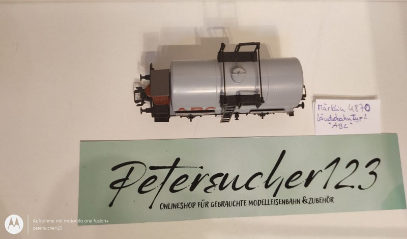Märklin H0 AC 4870 Kesselwagen mit Bremserhaus  "ABC"