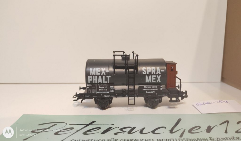 Märklin H0 AC 4871 Kesselwagen mit Bremserhaus  "MEX-PHALT"