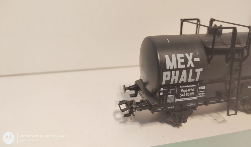 Märklin H0 AC 4871 Kesselwagen mit Bremserhaus  "MEX-PHALT"