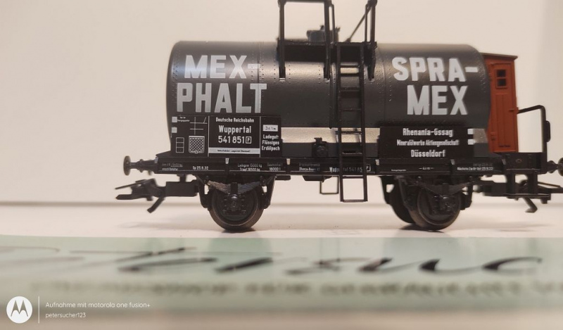 Märklin H0 AC 4871 Kesselwagen mit Bremserhaus  "MEX-PHALT"