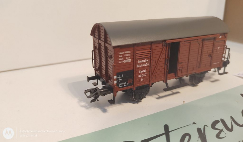 Märklin H0 AC 48750 ged. Güterwagen mit Bremserhaus / 80 007 / NEM / DRG