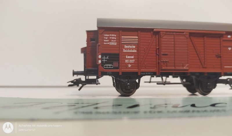 Märklin H0 AC 48750 ged. Güterwagen mit Bremserhaus / 80 007 / NEM / DRG