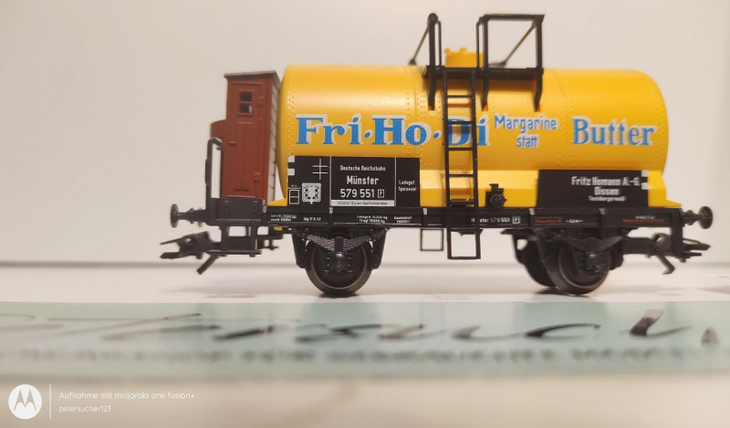Märklin H0 AC 48924 Kesselwagen Brmshs "Fri-Ho-Di" aus Set "Fritz Homann Dissen" / DRG