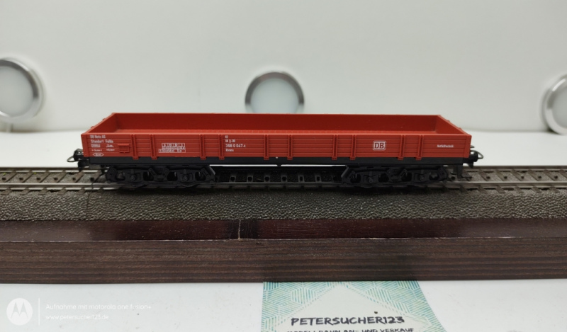 Märklin H0 3980047-8   4-Achser  offener Güterwagen Notfalltechnik DB Rot