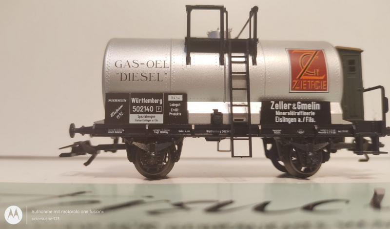 Märklin H0 AC 84792 Kesselwagen mit Bremserhaus "Zeller & Gmelin" Museum 1992