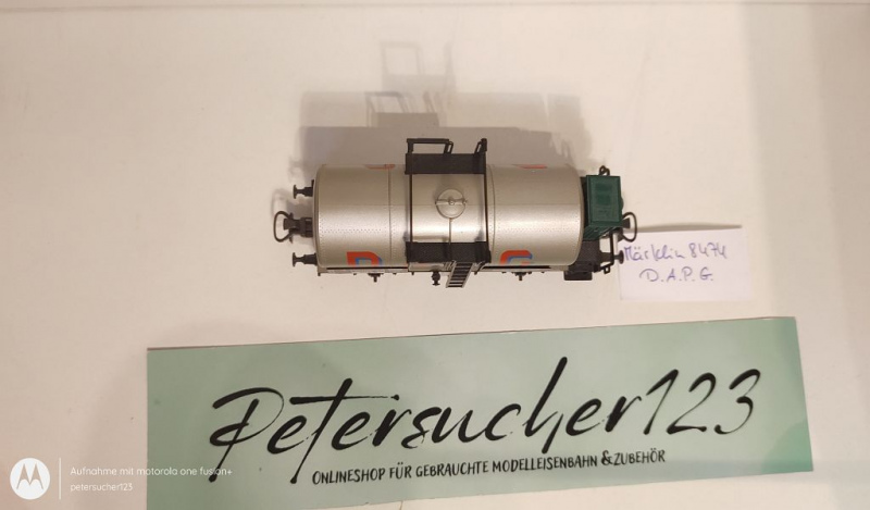 Märklin HAMO H0 AC 8474 Kesselwagen mit Bremserhaus  "D.A.P.G." / K.W.St.E.