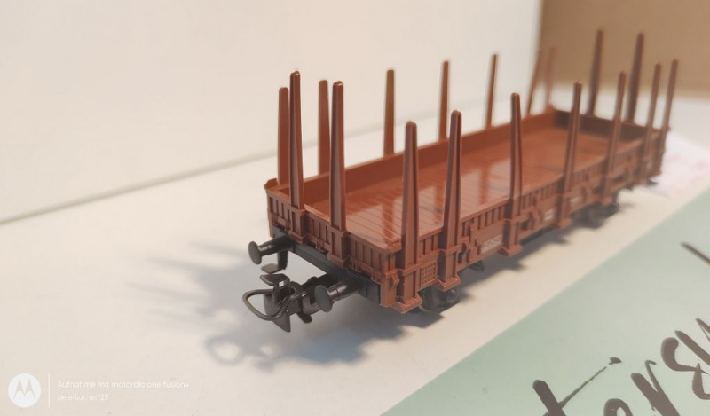 Märklin H0 AC ESO-02217 Rungenwagen / Kls 443 / K / DB
