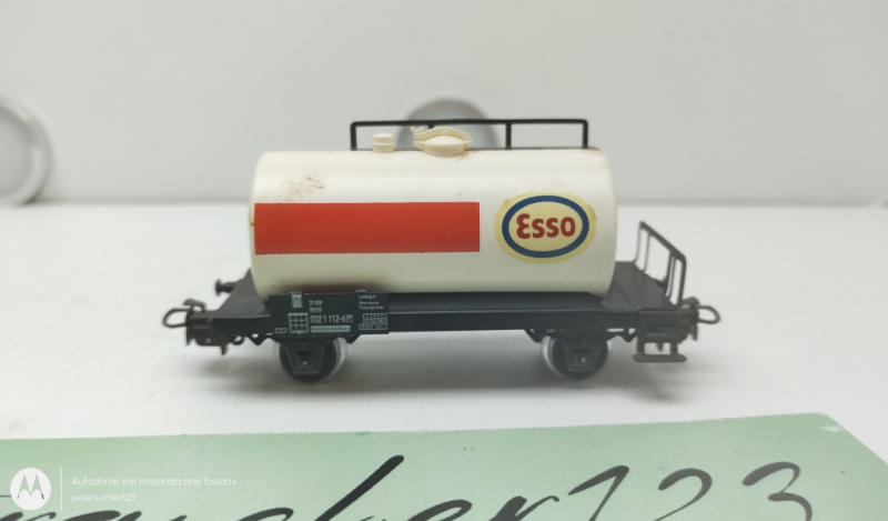 Märklin H0 AC0021112-6 Kesselwagen / 2-Achser / ESSO / Weiß / DB