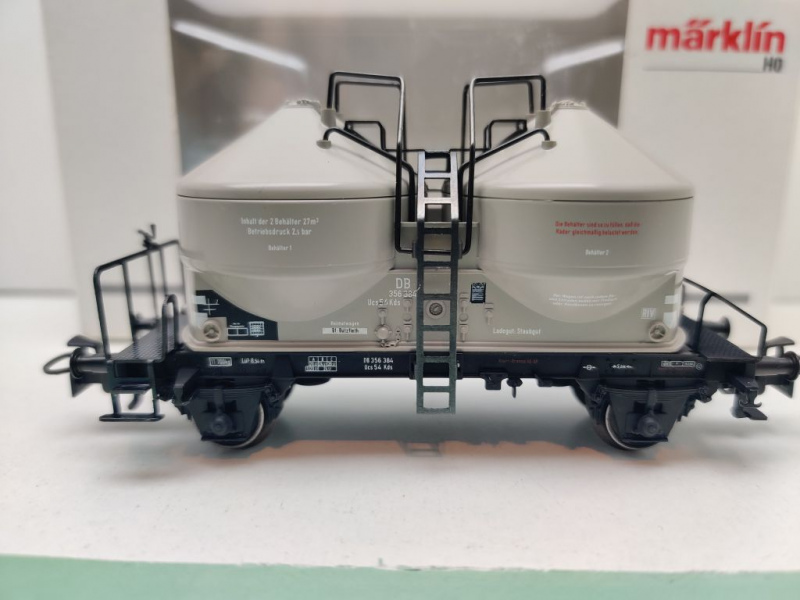 Märklin H0 AC 00756-02 Silowagen / Ucs54Kds / NEM / DB / OVP weiß