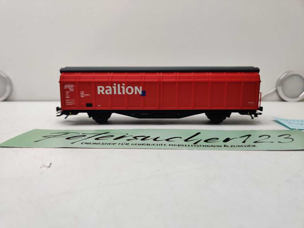 Märklin H0 AC 00757-09 / 2-achsiges Großvolumen-Schiebewandwagen / Typ Hbbins 306 / DB AG / Rot