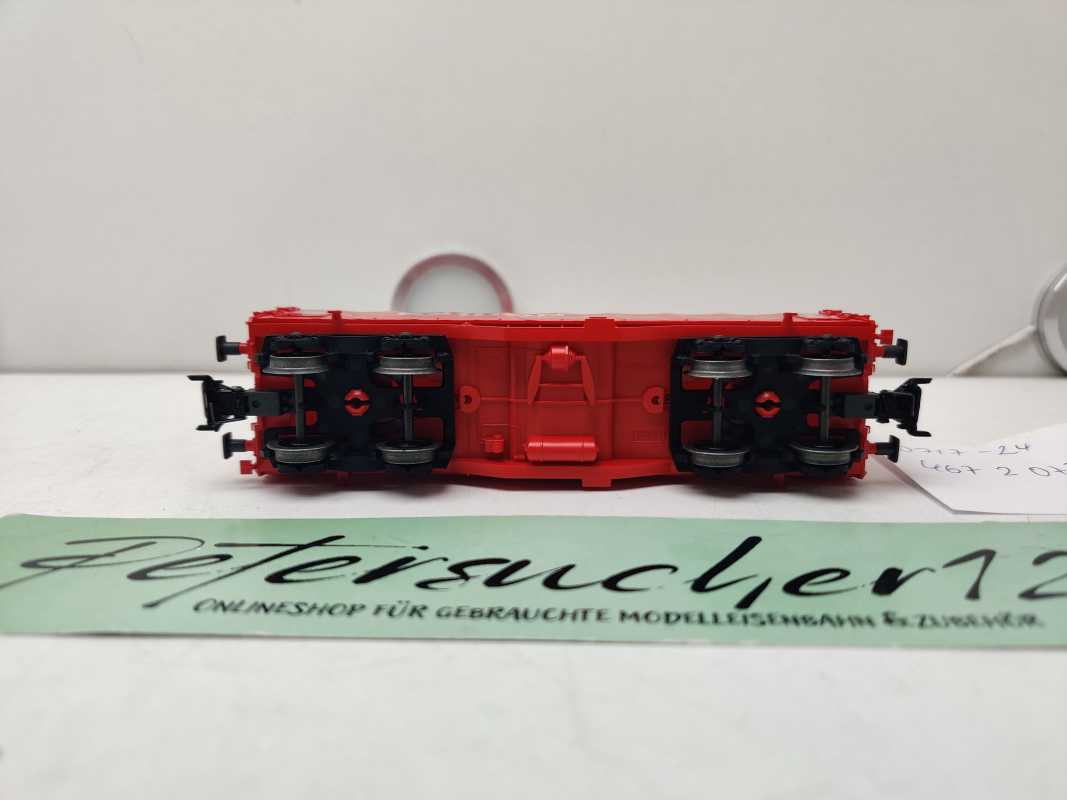 Märklin H0 AC 00757-24 / 467 2 073-2 / Schiebeplanenwagen / Bauart Shimmns-tu 718 / Railon / DB AG / Rot