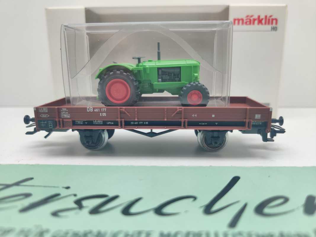 Märklin H0 4410 / 120 6 086-1 Gedeckter Güterwagen / 2-Achser / Braun / DB / Ersatz-OVP