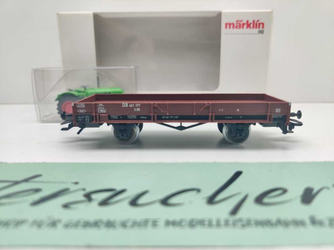 Märklin H0 00761-09 Niederbordwagen "Deutz" X05 / NEM / DB / OVP weiß