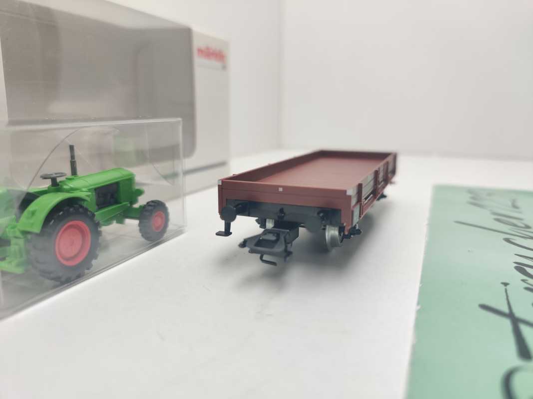 Märklin H0 00761-09 Niederbordwagen "Deutz" X05 / NEM / DB / OVP weiß