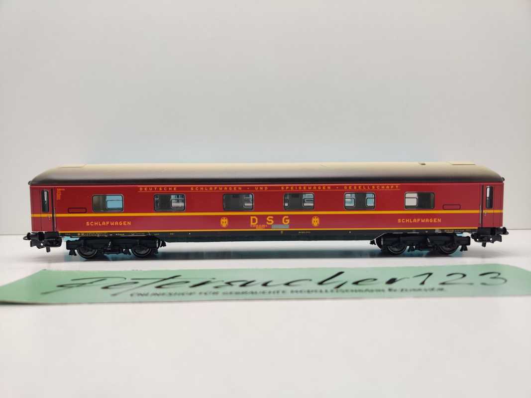 Märklin H0 AC 00766-04 Schlafwagen WLABüm33 aus Display / DB / OVP hblau