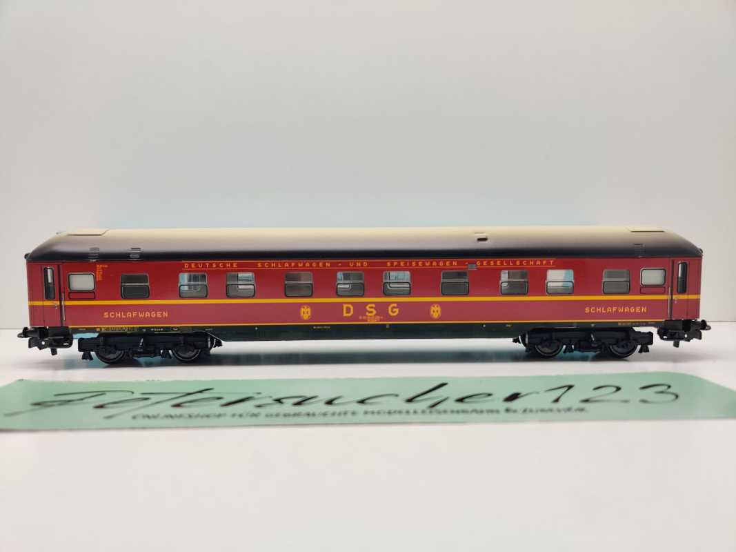 Märklin H0 AC 00766-04 Schlafwagen WLABüm33 aus Display / DB / OVP hblau