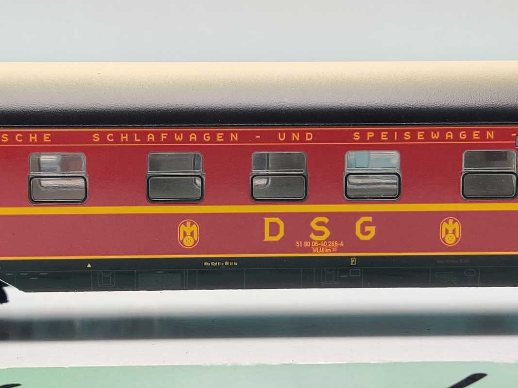 Märklin H0 AC 00766-04 Schlafwagen WLABüm33 aus Display / DB / OVP hblau