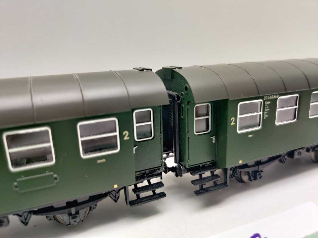 Märklin H0 AC 00770-07 Umbauwagen-Paar 13+14 B3yge aus Display / NEM / DB