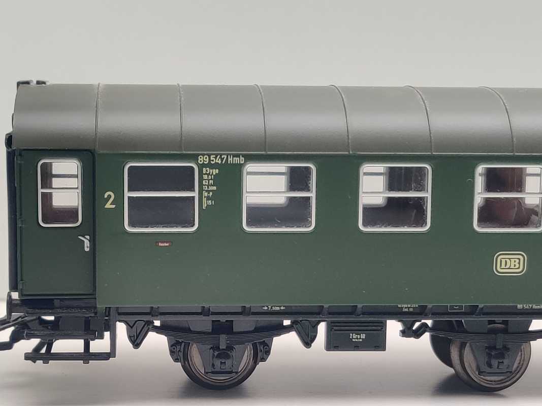 Märklin H0 AC 00770-07 Umbauwagen-Paar 13+14 B3yge aus Display / NEM / DB