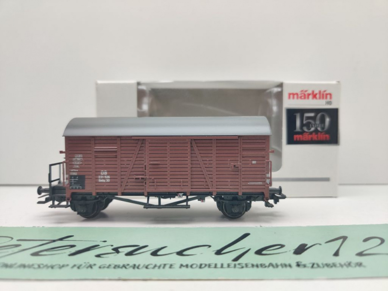Märklin H0 AC 00773-12 gedeckter Güterwagen "Oppeln" Gmrs30 / NEM / DB / OVP weiß