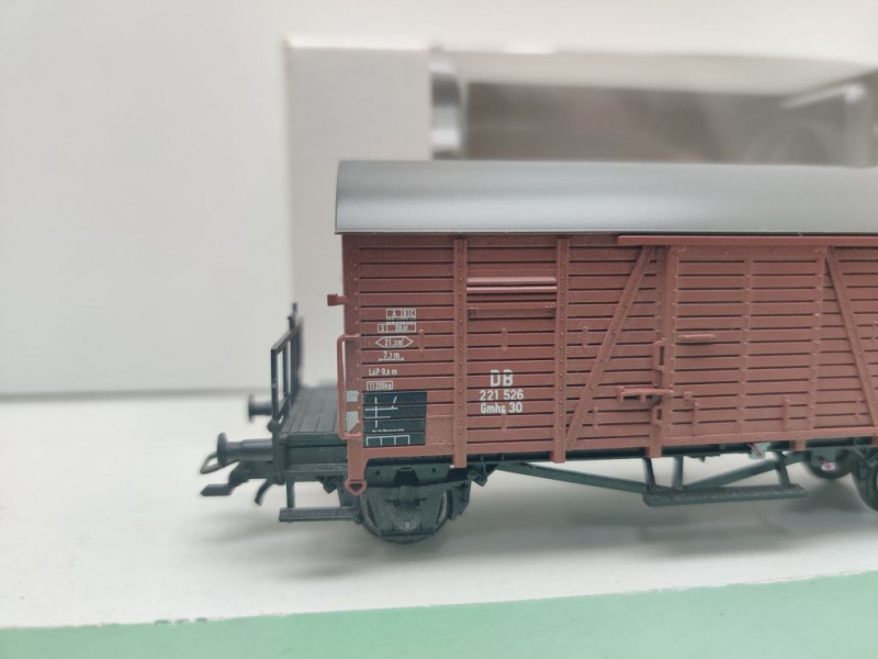 Märklin H0 AC 00773-12 gedeckter Güterwagen "Oppeln" Gmrs30 / NEM / DB / OVP weiß