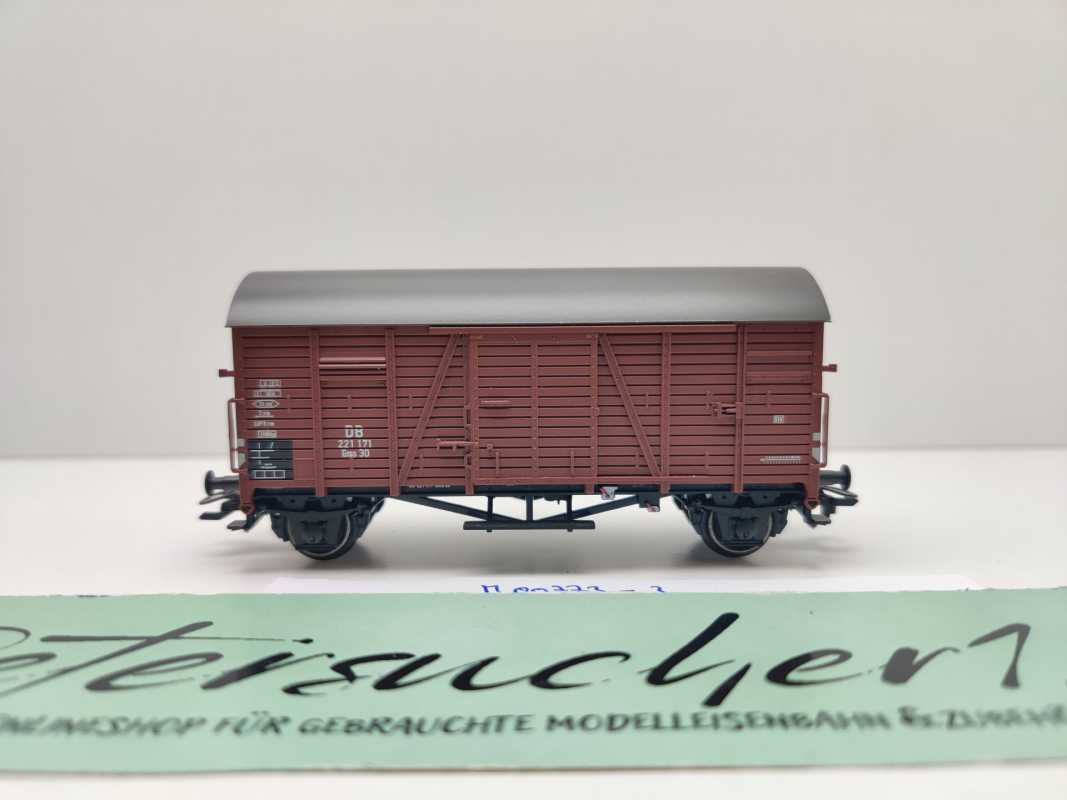 Märklin H0 AC 00773-03 gedeckter Güterwagen Gms30 Oppeln aus Display / NEM / DB
