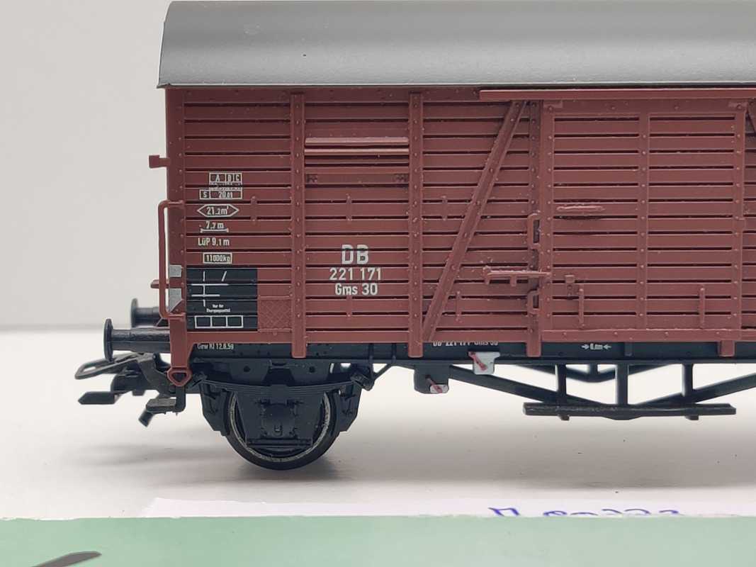 Märklin H0 AC 00773-03 gedeckter Güterwagen Gms30 Oppeln aus Display / NEM / DB