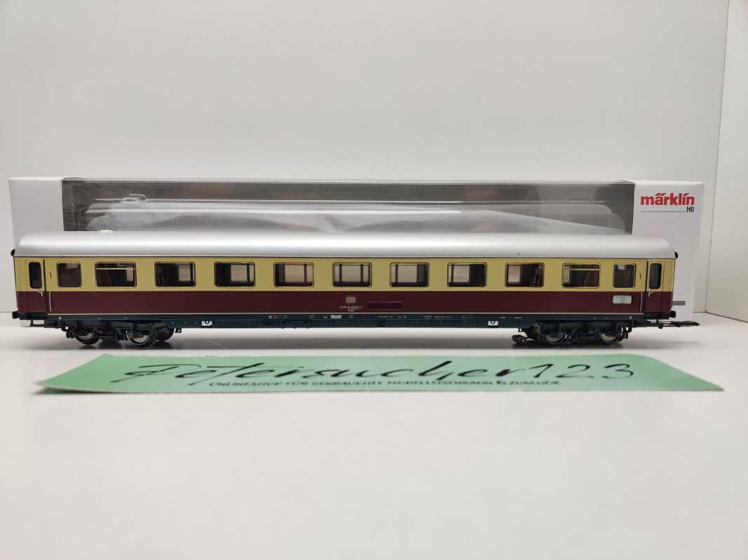 Märklin H0 AC 00776-03 TEE-Abteilwagen 1.Kl Avüm111 Licht aus Set / NEM / DB / OVP