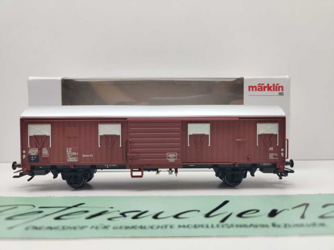 Märklin H0 47329 / zweiachsiger gedeckter Güterwagen der Bauart Gbs 254 / DB