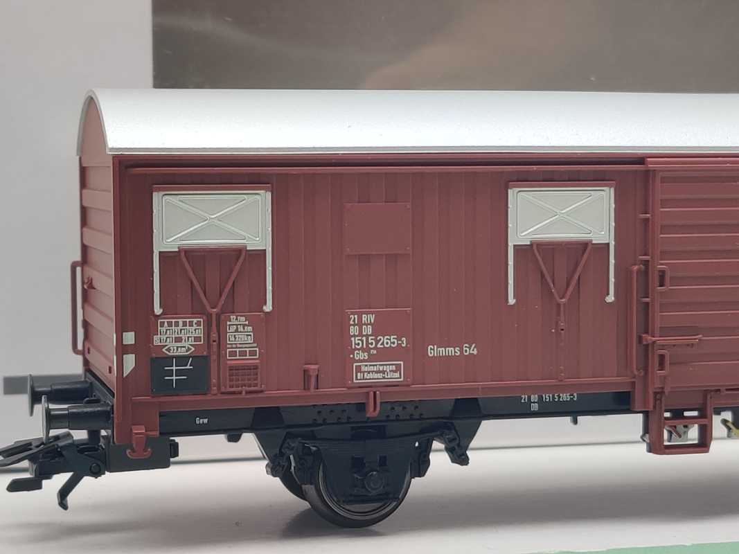 Märklin H0 00779-03 Spundwandwagen 265-3 Gbks256 aus Display / NEM / DB / OVP