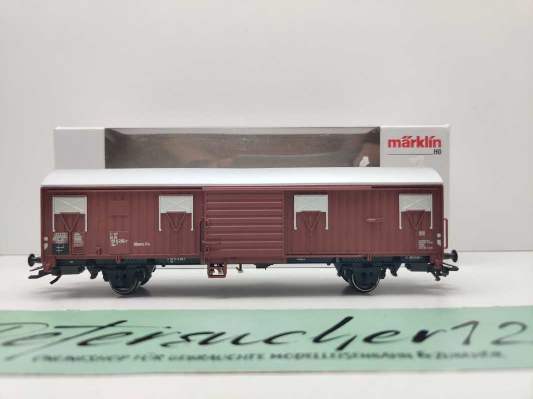 Märklin H0 00779-08 Spundwandwagen 292-7 Gbks256 aus Display / NEM / DB / OVP