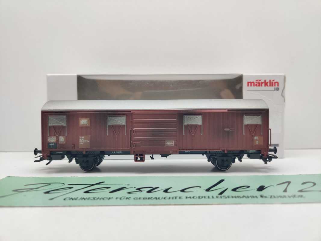 Märklin H0 00779-09 Spundwandwagen 125-9 Gbks256 aus Display / NEM / DB / OVP
