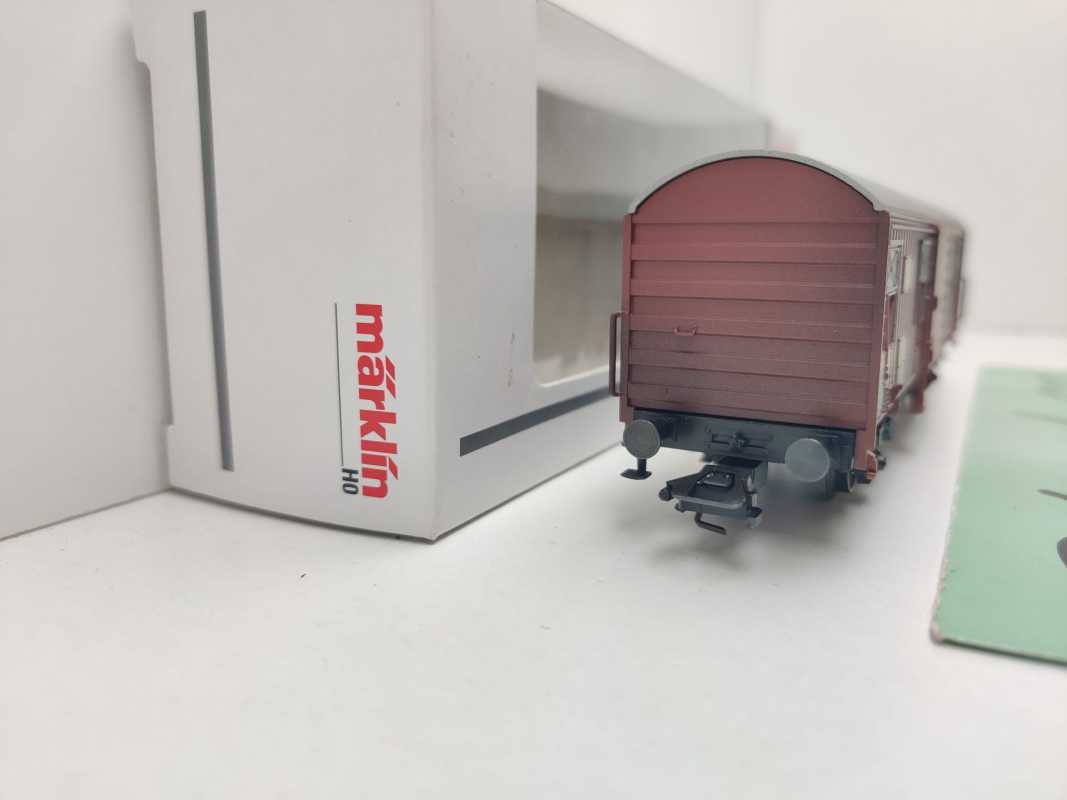 Märklin H0 00779-09 Spundwandwagen 125-9 Gbks256 aus Display / NEM / DB / OVP