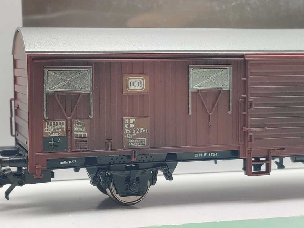 Märklin H0 00779-10 Spundwandwagen 215-8 Gbks256 aus Display / NEM / DB / OVP