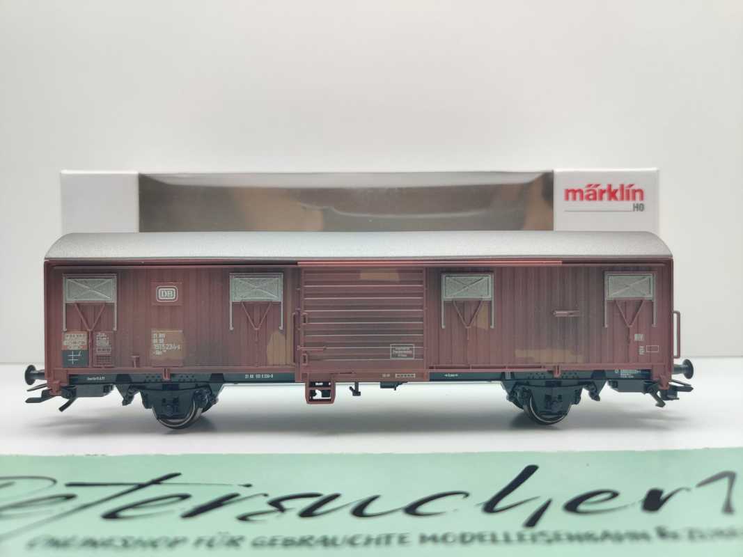 Märklin H0 00779-11 Spundwandwagen 234-9 Gbks256 aus Display / NEM / DB / OVP